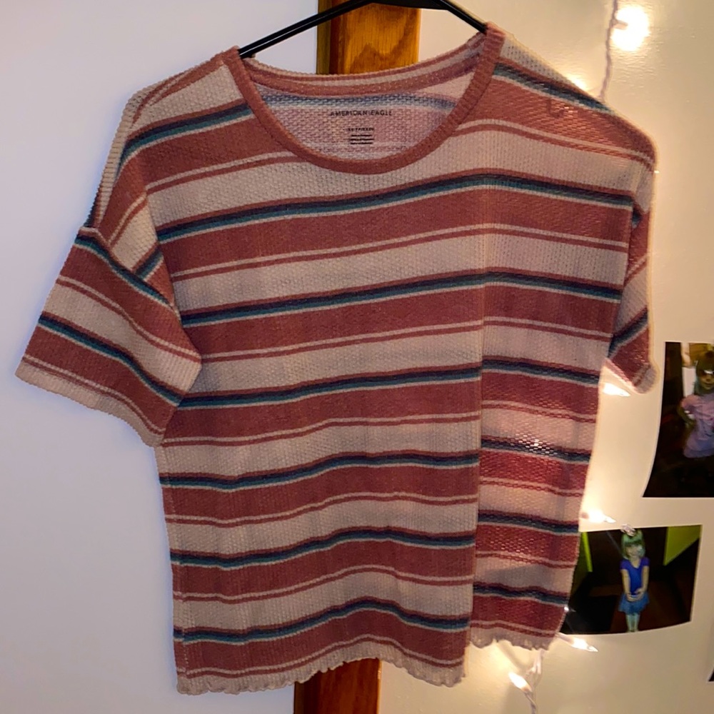 This is an american eagle striped shirt